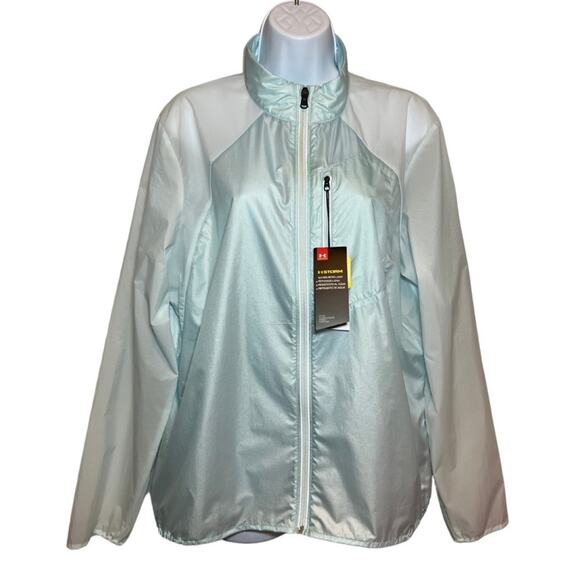 Under Armour UA Womens Run Impasse Wind Breaker Water Jacket Repel, NWT, XL - Picture 1 of 13